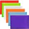 JAM Paper 9.75" x 13" Assorted Plastic Zip Closure Booklet Envelopes, 12ct.